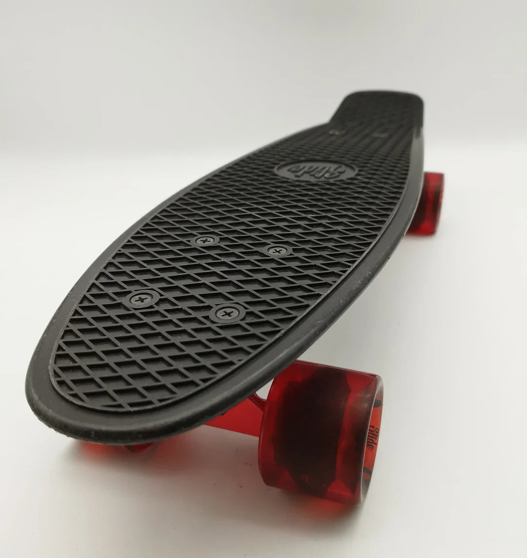 Slide Pennyboard - schwarz-rotes Design - Bild 1