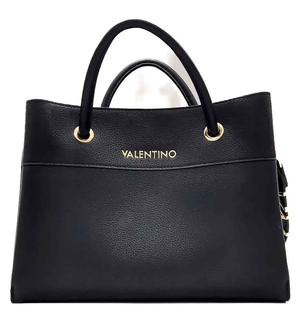  Mario Valentino Handtasche in schwarz mit Logo-Trageriemen - Bild 1