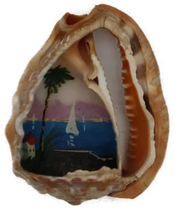 Handbemalte Muschel - Bild 1