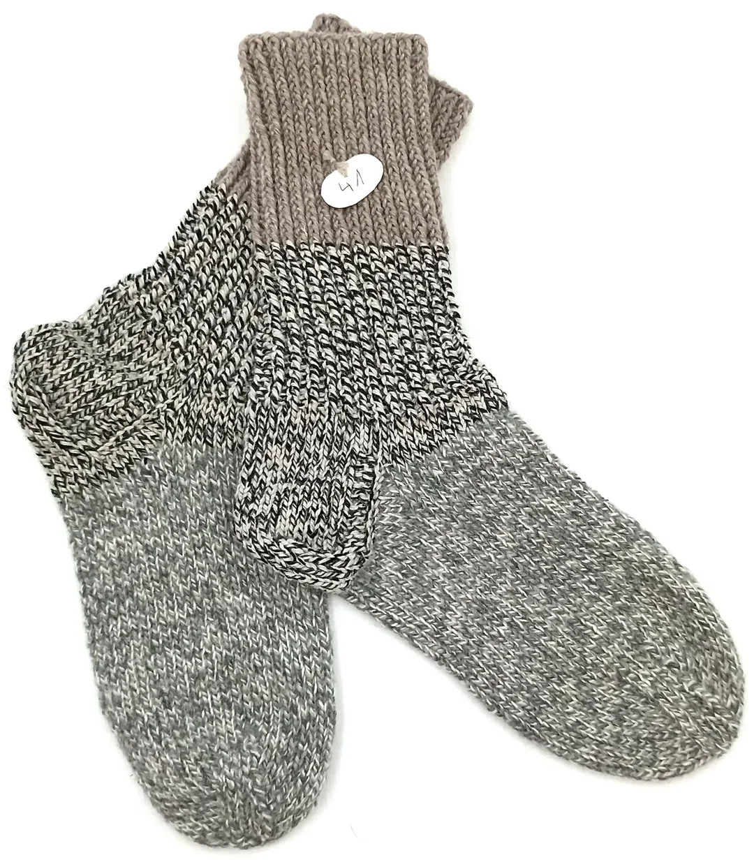 Handgestrickte Wollsocken Gr. 41 - Bild 4