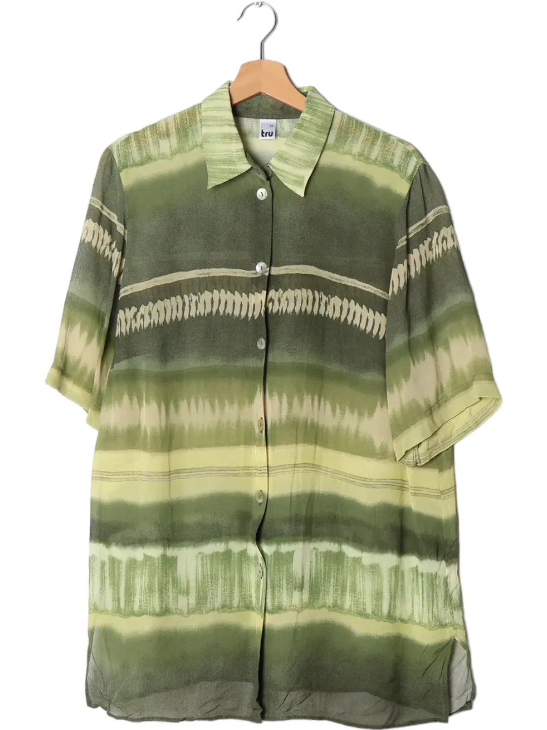 Babäm! - TRU Damen Vintage Mesh Hemd, grün - Gr. XXL  - Bild 4