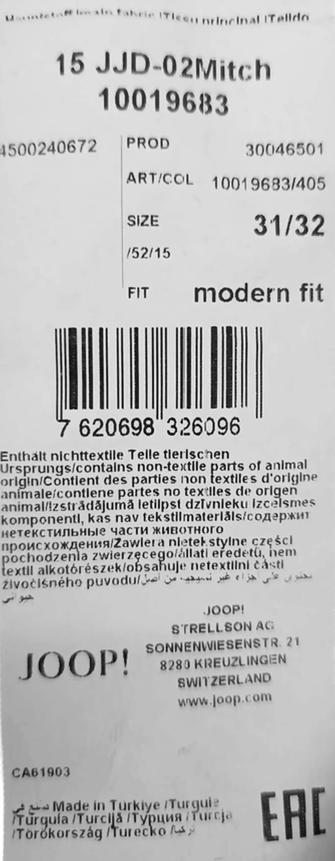 Joop! Herrenjeans blau Gr. 31/32 – Bild 4
