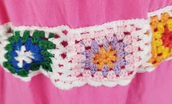 Granny Square Kinderkleid - Gr. 116cm / 90% Viskose – Vorschau 4