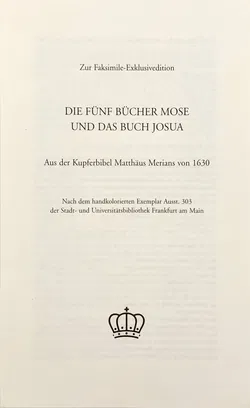Prunkschrift - Biblia 1630 - die ganze heilige Schrift durch Dr. Martin Luther verdeutscht - Faksimile - Bild 15