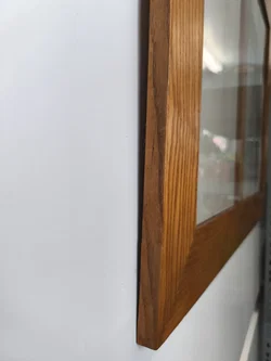 alter Rahmen, 58x43,5cm, Holz + Originalglas, Vintage - Bild 2