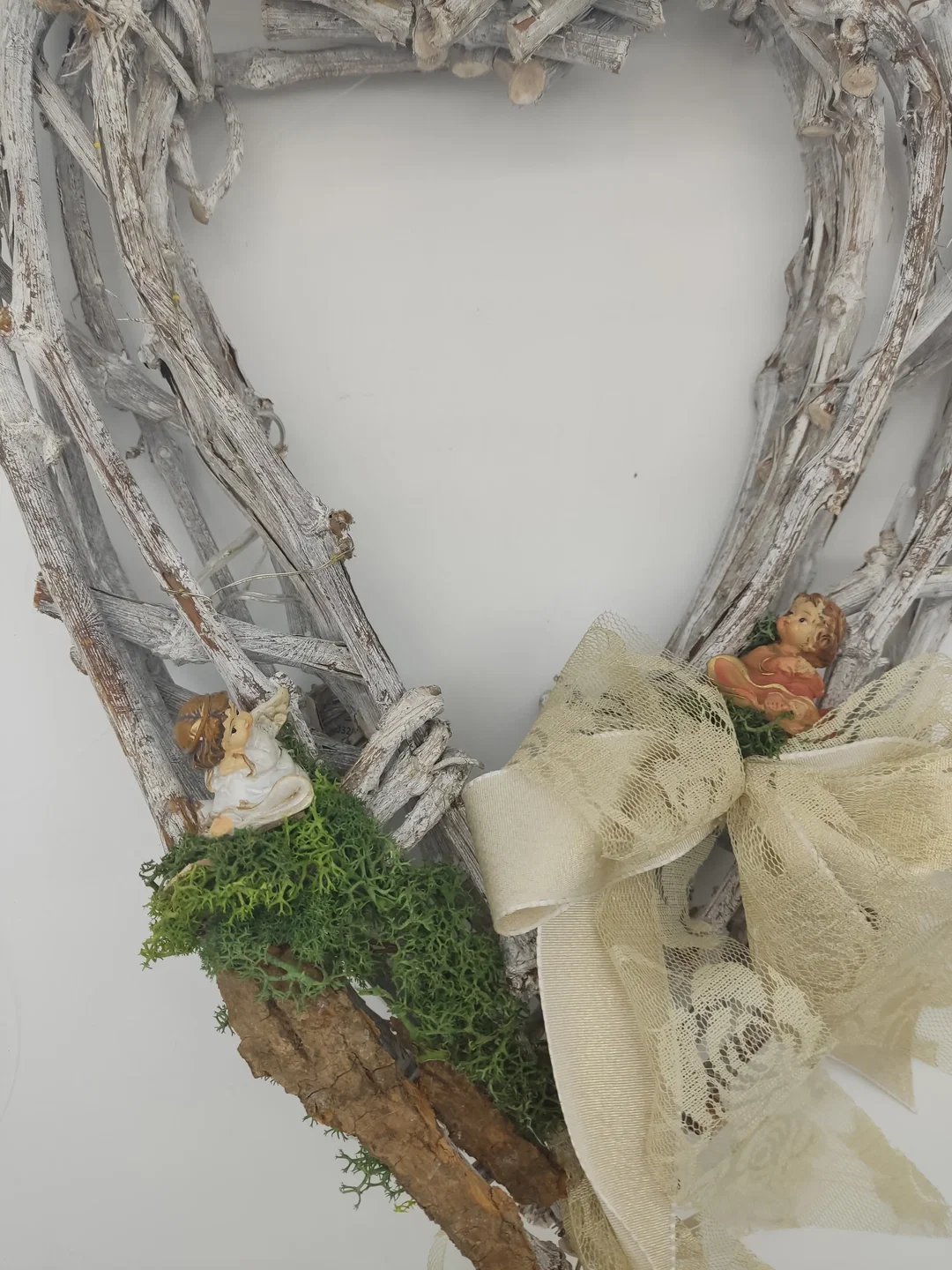 Deko Herz aus geflochtenem Holz – Bild 2