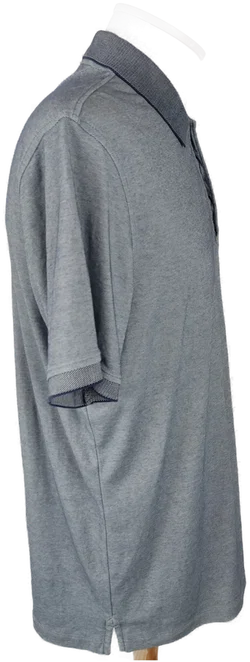 Bugatti Herren Poloshirt Grau Meliert | Zeitloser Regular Fit - Bild 3