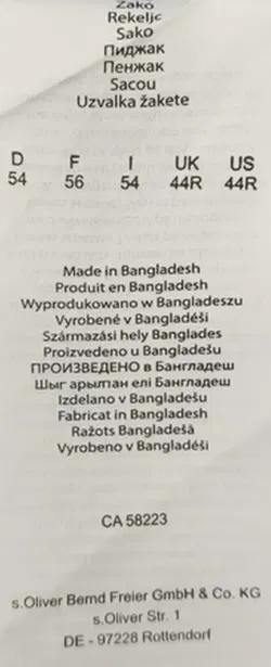 s.Oliver Herren Anzug grau Gr. 52/54 - Bild 6