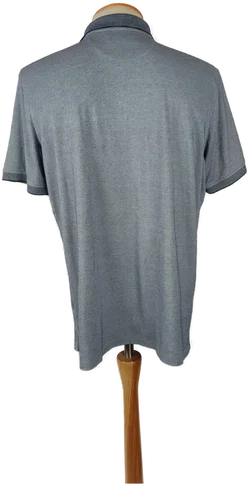 Bugatti Herren Poloshirt Grau Meliert | Zeitloser Regular Fit - Bild 2