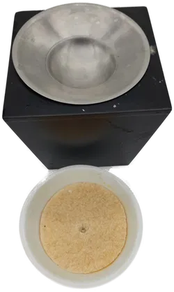 Duftöllampe 4tlg., schwarz/weiß, Größe ca. 12 x 12 x 9 cm - Bild 3