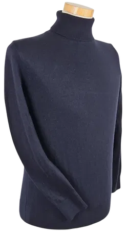 Seidensticker Herren Rollkragenpullover aus Wolle, schwarz - Gr. L  - Bild 2