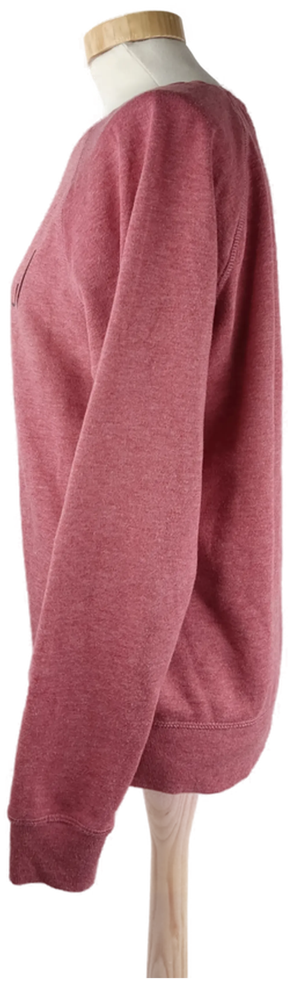 Pullover 'Amisu', langarm mit Rundhalsausschnitt, altrosa mit Aufdruck, Größe M – Bild 2