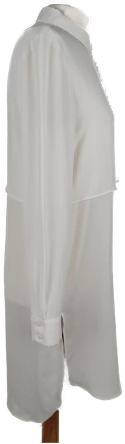 Hemdblusenkleid Mango Weiß XS | Leicht & Elegant – Vorschau 3