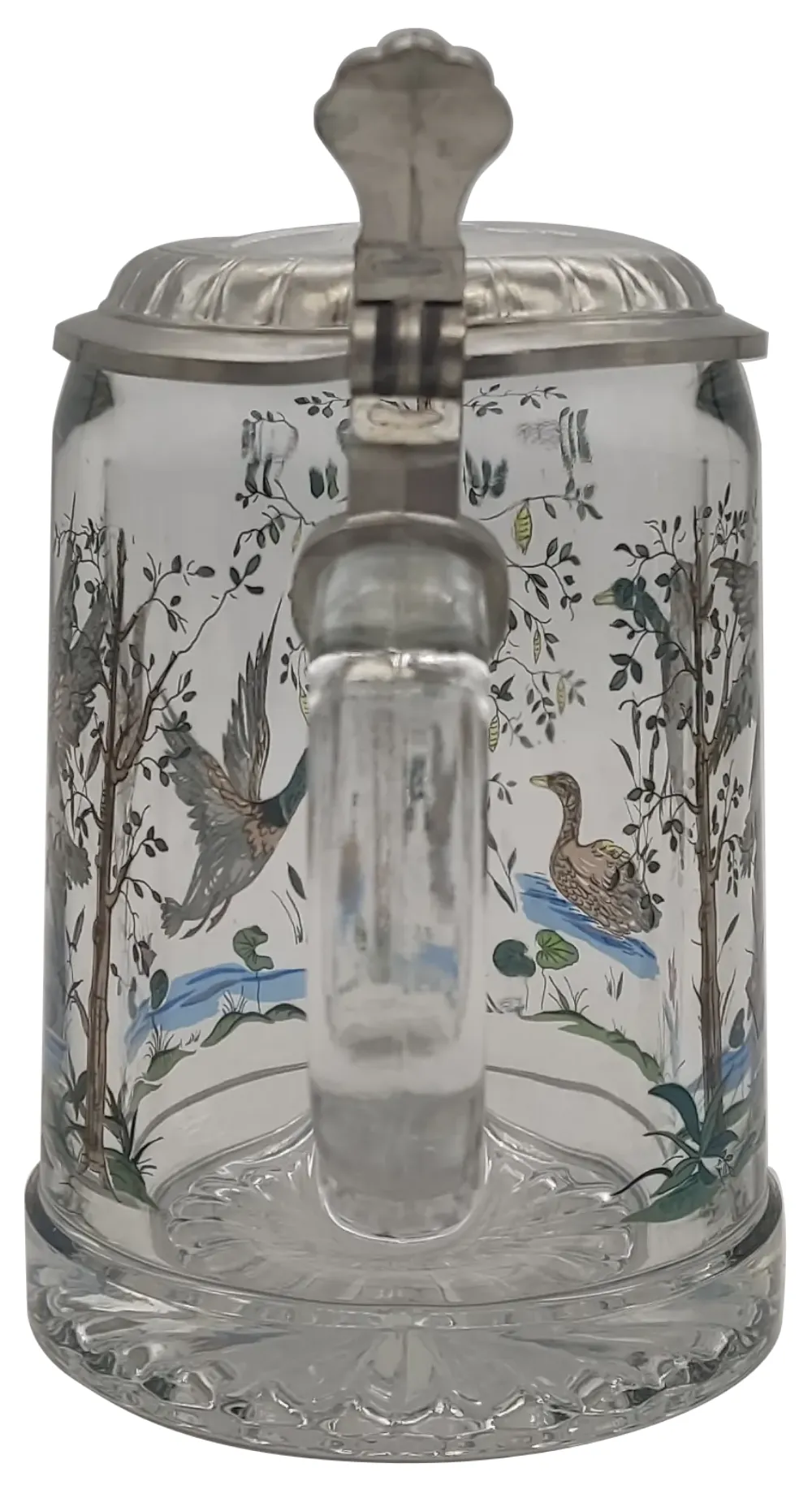 Alwe Bierkrug mit Deckel und Vogelmotiv, Höhe 17cm – Bild 4