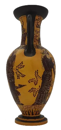 Handgemalte Vase der griechischen Mythologie aus Ton, Höhe 36cm - Bild 2