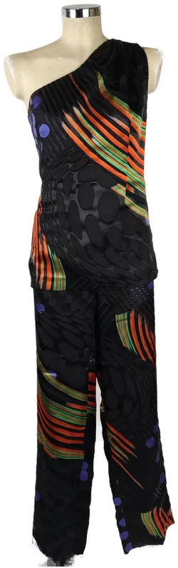 Zweiteiler (Top+Hose) Asymmetrischer Schnitt | Einmaliges Unikat - Bild 1