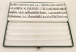 Buchstaben - Setzkasten für Leseübungen Vintage - Bild 3
