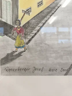 Josef Rosenberger 2001, historische Ortsansicht, gerahmt - Bild 4