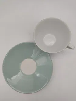 Lilien Porzellan Kaffeetasse DAISY 18 - graublau - Bild 2