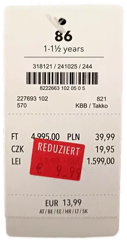 dopodopo Baby Weihnachtspullover dunkelblau gemustert Gr. 86 - Bild 5