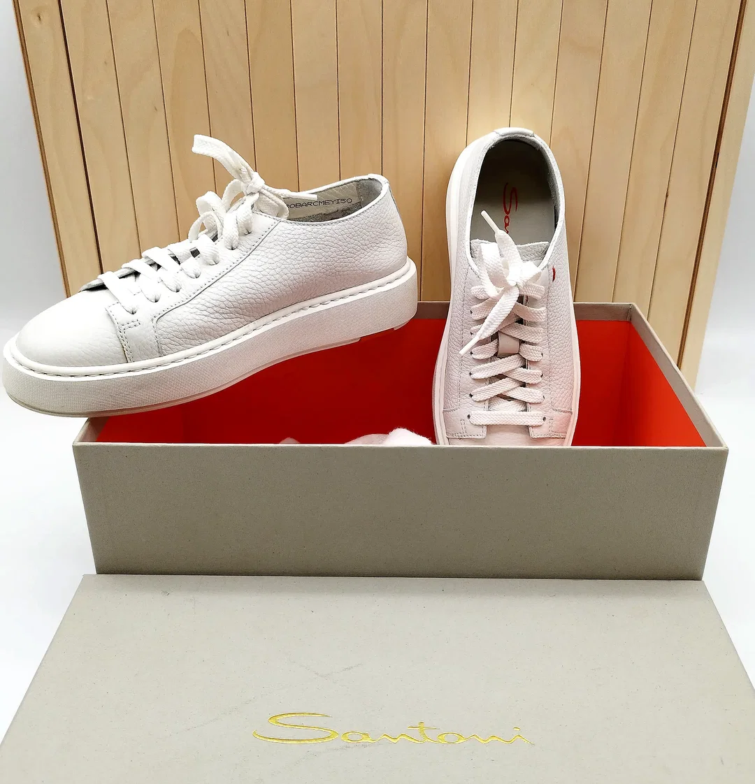 Santiano Sneaker Weiß Leder, Gr. 35 | Wie Neu – Bild 1
