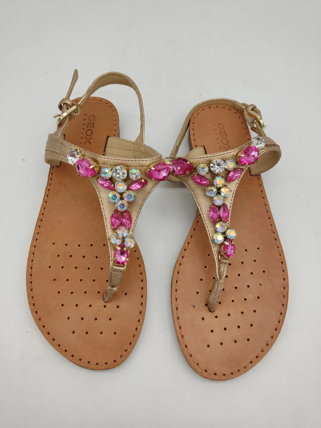 GEOX Respira, Damensandalen, gold, Größe: 36 - Bild 1