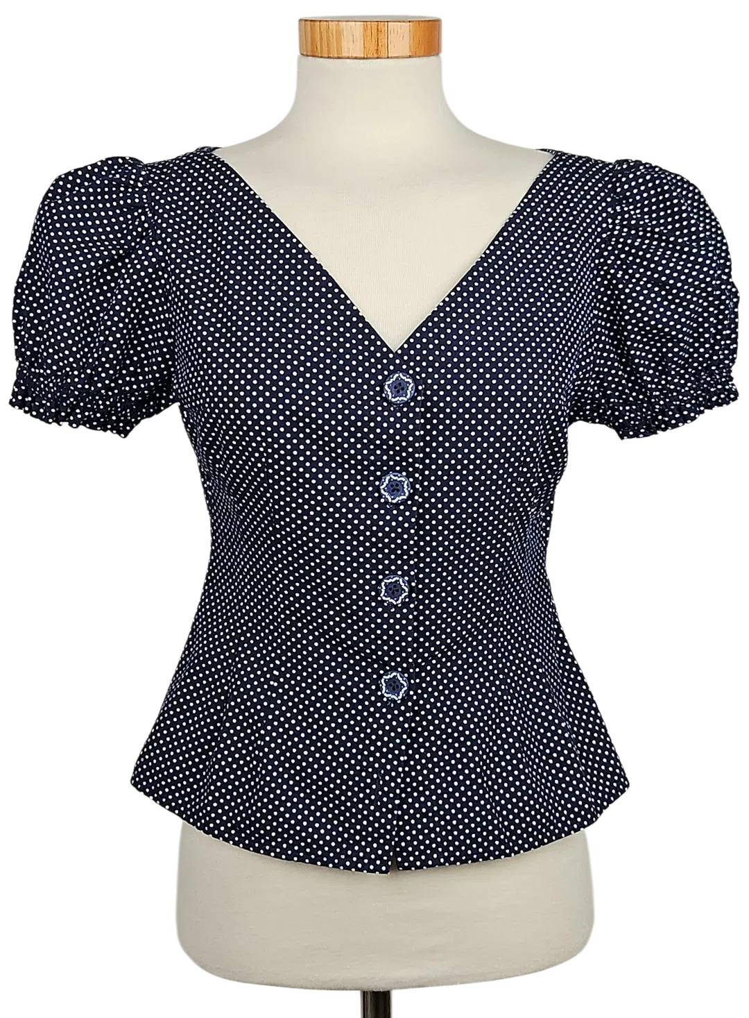 Lena Hoschek Damen Bluse, blau - Gr. S  - Bild 4