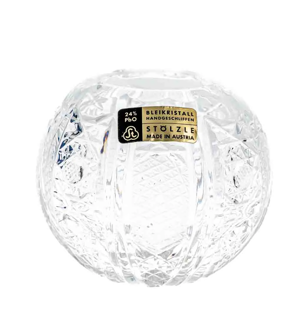Stölzle Bleikristall Kugelvase ca 7cm – Bild 2