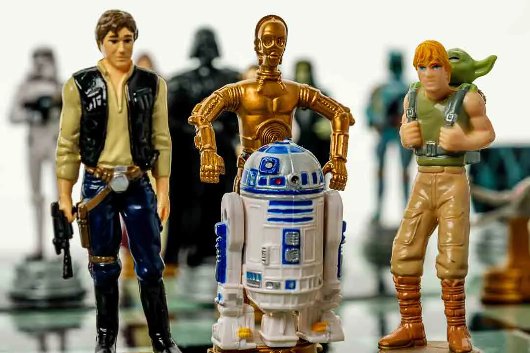 Star Wars 3D Chess Game, lizenziertes Schachspiel mit Figuren Lucasfilm – Bild 3