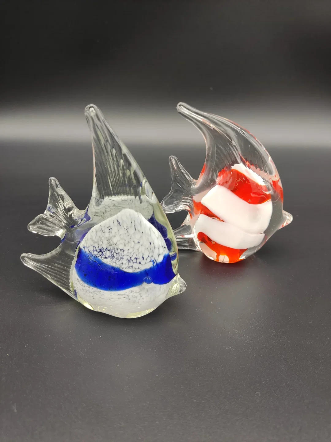 2er-Set Fische / Glasfiguren im Murano-Stil – Bild 1