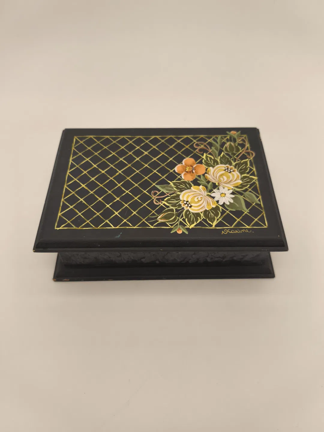 Holzkästchen mit Bauermalerei - Bild 4