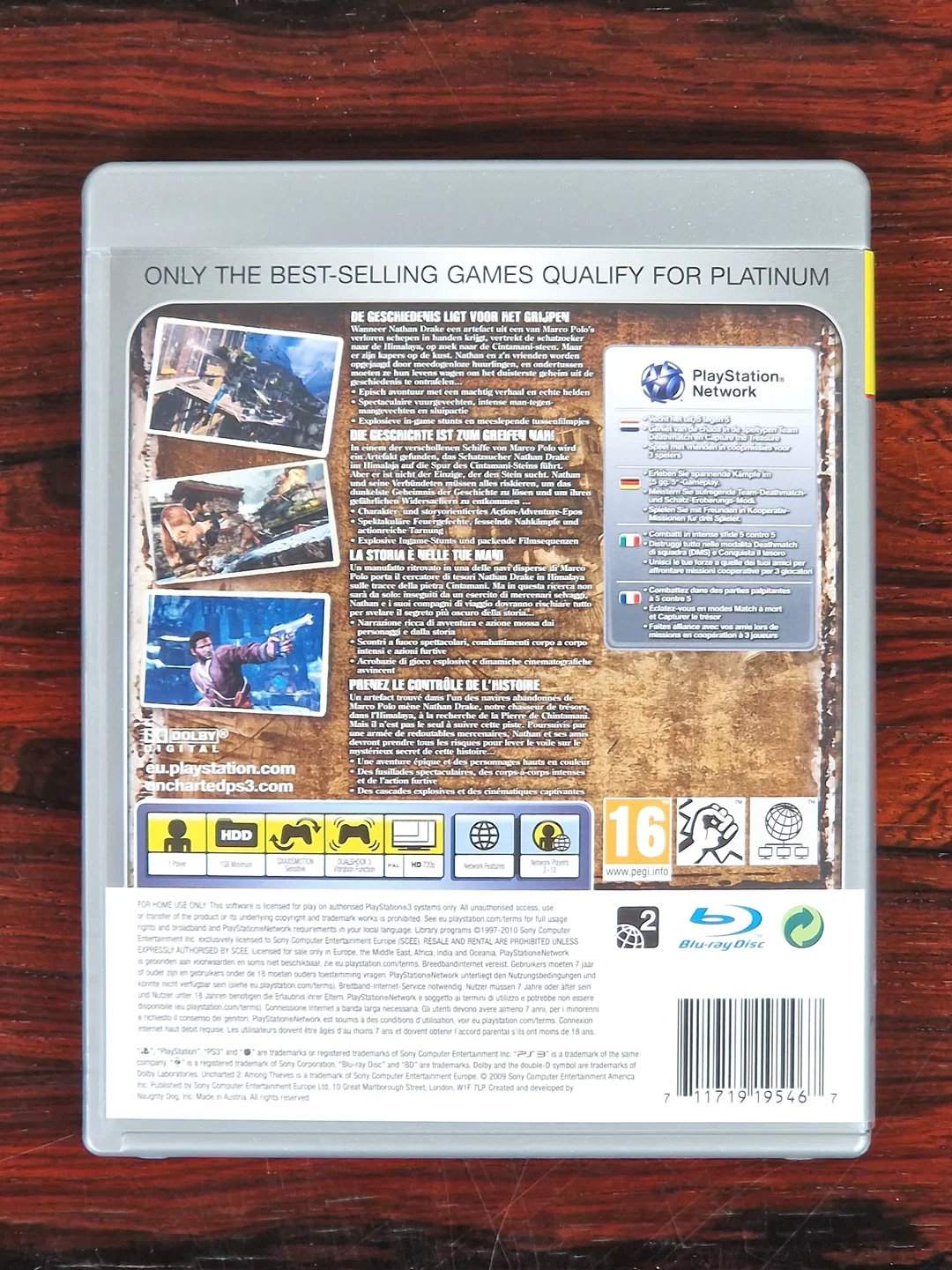 Uncharted 2 - Among Thieves - Platinum - PlayStation 3 - PS3 - Spiel – Bild 2