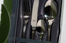 Berndorf Besteck-Set 5‑tlg. Edelstahl – Messer, Gabel, Löffel, Teelöffel, Kuchengabel 