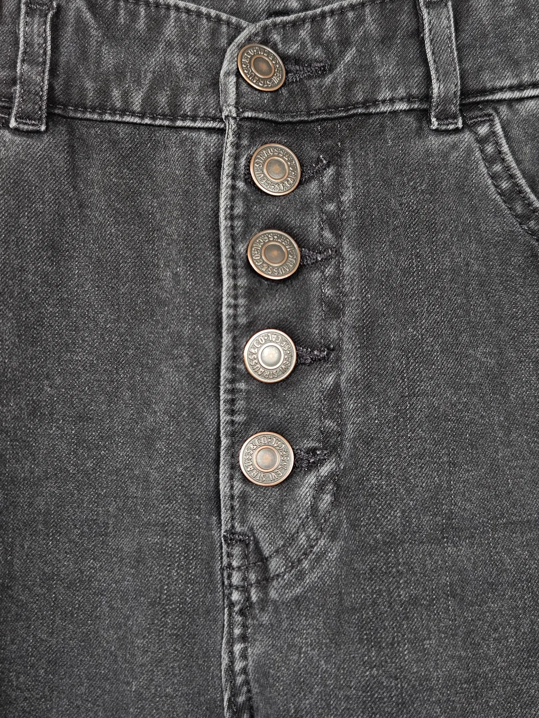 Levis Mile High Super Skinny Damen Jeans, schwarz - Gr. W26/L32 – Bild 3