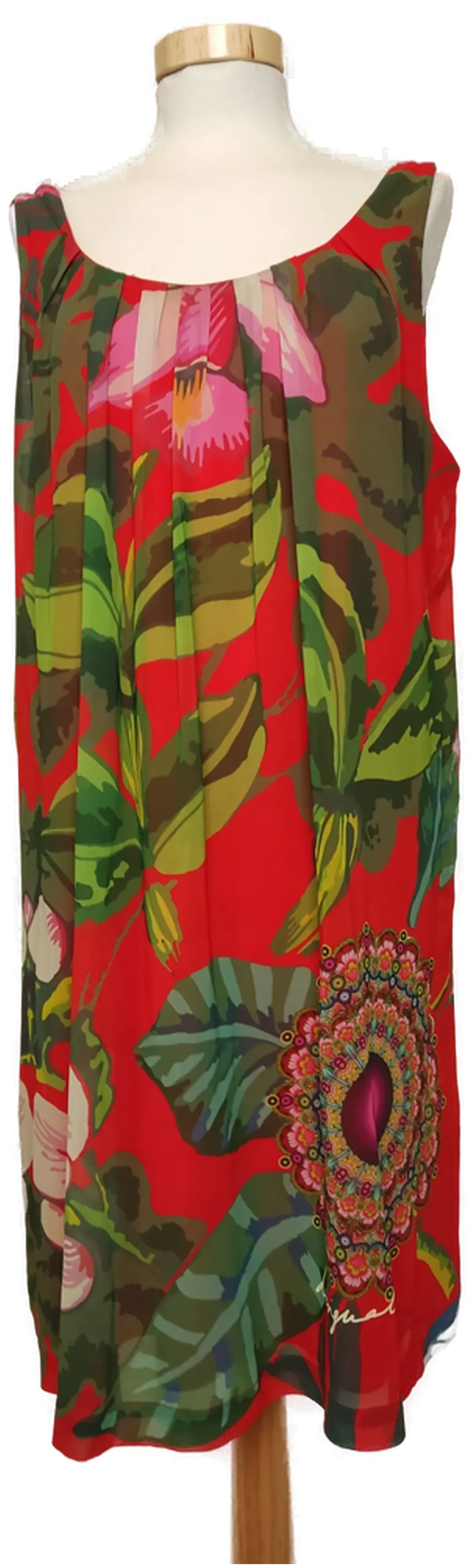 Desigual Damen Kleid rot/bunt Gr. 44 - Bild 1