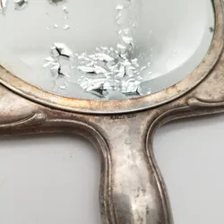 Handspiegel Alpacca-Silber | Einmaliges Unikat - Bild 4