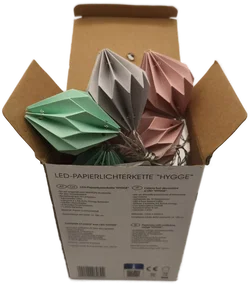 LED Origami-Papierlichterkette - Bild 1