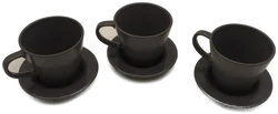 Kaffeegeschirr für 3 Personen, grau, Steinzeug, Ikea - Bild 2
