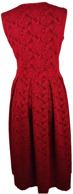 Damen Midikleid rot geblümt - M/38 - Bild 2