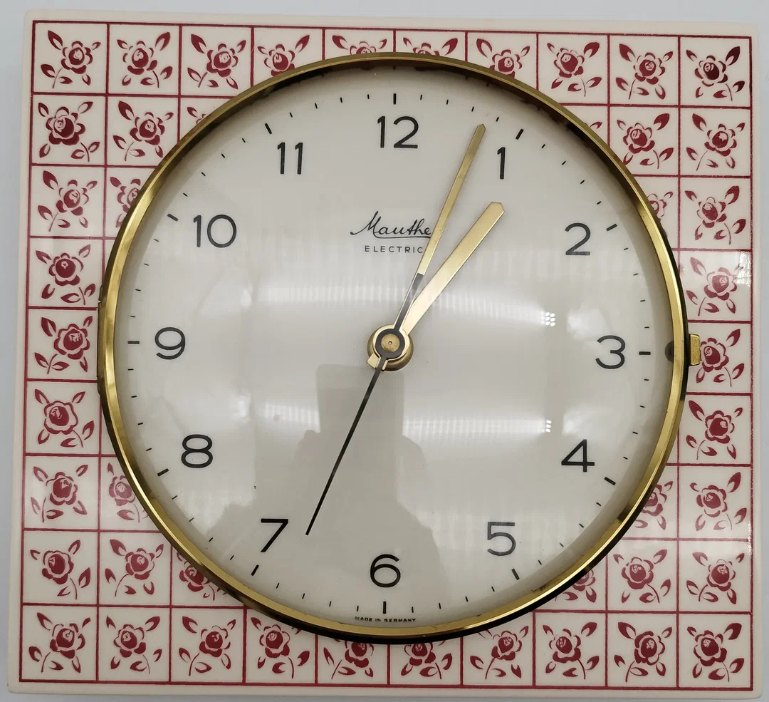 Mauthe Electric Wanduhr - nicht funktionstüchtig! / 50er-70er - Bild 1