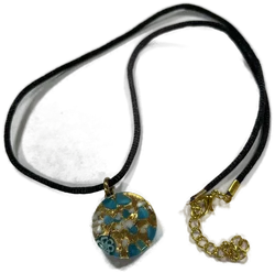 Schmuckset Ohrringe und Kette (44cm) Modeschmuck Muranoglas – Vorschau 3