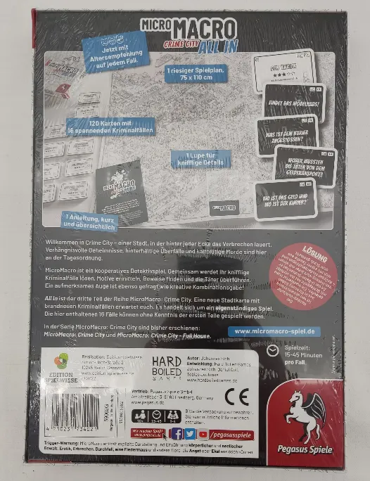 Pegasus Spiele - MicroMacro: Crime City 3 – All In (Edition Spielwiese) – Bild 3