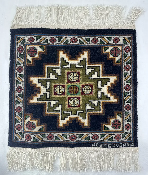 Handgefertigter Azerbaijcan mini Teppich  - Bild 1