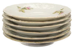 Hochwertiges 14-teiliges Wessel Porzellangeschirr für Tee/Kaffee mit Blumenmuster - Bild 3