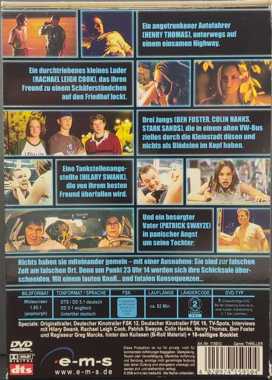 DVD "11:14 elevenfourteen - Dein Date mit dem Schicksal kann tödlich sein" mit Rachel Leigh Cook und Barbara Hershey – Bild 2