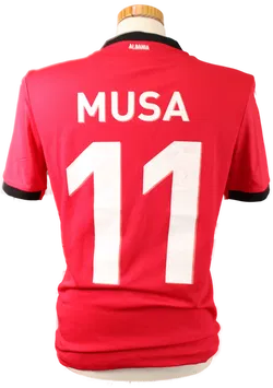 Original Albanien Nationaltrikot – Spielertrikot #11 „MUSA“ mit Autogramm - Bild 2
