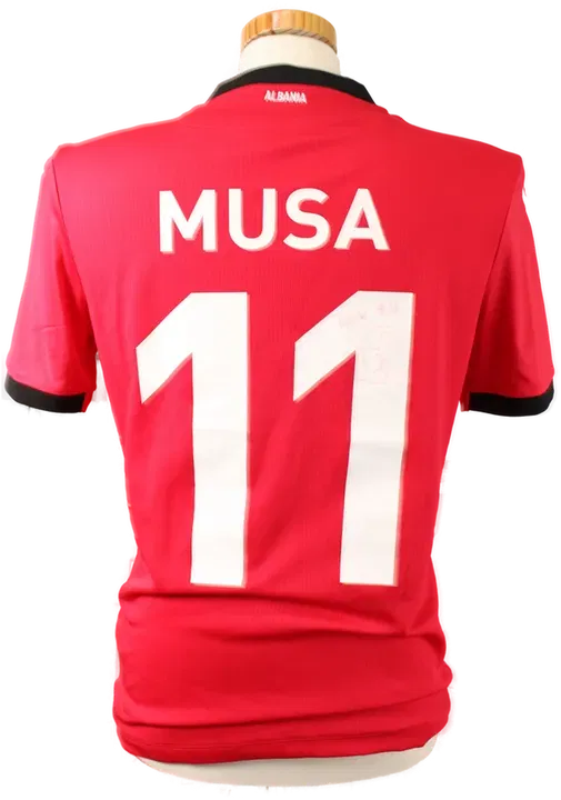 Original Albanien Nationaltrikot – Spielertrikot #11 „MUSA“ mit Autogramm - Bild 2