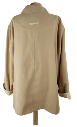 Jacke langarm mit Kragen, sandfarben mit Taschen, Größe 46 - Bild 3
