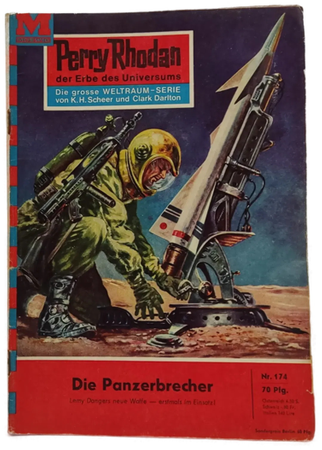  Romanheft Perry Rhodan Die Panzerbrecher Erstauflage Nr.174 - Bild 2