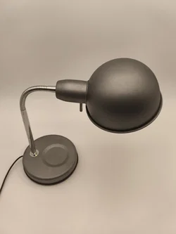 flexible Tischlampe, Metall grau – Vorschau 2